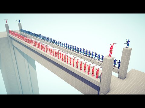 50vs50 SPEAR THROWER vs EVERY RANGED UNIT - Totally Accurate Battle Simulator TABS