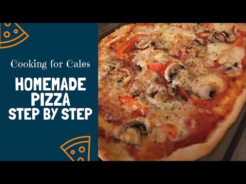 How To Make Homemade Pizza Step By Step | Also Quick Pizza Dough From Scratch!