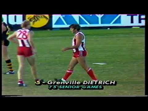 1985 Round 7 North 14.14 98 d Glenelg 11.12 78