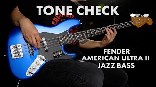 Video thumbnail for TONE CHECK: Fender American Ultra II Jazz Bass Demo | Cream City Music by Cream City Music