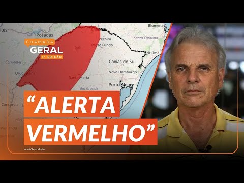 PREVISÃO DO TEMPO: RS tem ALERTA VERMELHO para tempestade; como fica FIM DE SEMANA | Chamada Geral 1