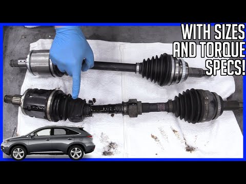 How to Replace CV Axle Lexus RX350 2004–2009 | With Sizes and Torque Specs!