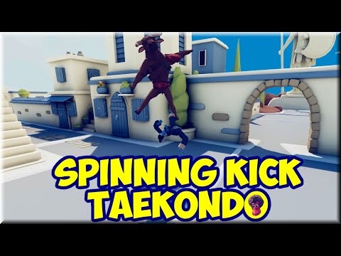 Chun-Li!? Spinning Kick Taekwondo vs Every Unit + Bonus + BoBnus - TABS MODS Unit Possession Update