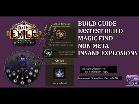Poe 3.27 | Build Guide | Fulcrum Self Chill MF | Fastest build | Insane clear | Non meta |Magic Find