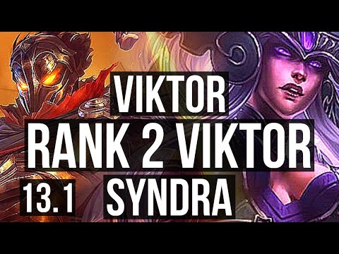 VIKTOR vs SYNDRA (MID) | Rank 2 Viktor, Rank 7, 6/1/8 | EUW Challenger | 13.1