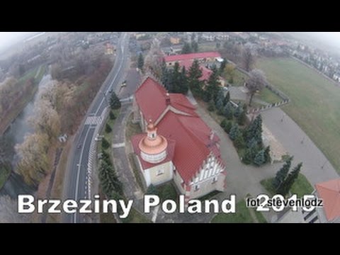 Brzeziny Poland - Dron nad miastem - Łódzkie