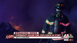 Kansas City home explodes, catches neighboring homes on fire