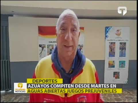 Azuayos compiten desde martes en aguas abiertas juegos prejuveniles