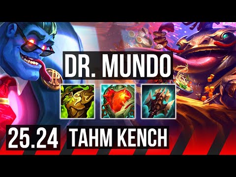 DR. MUNDO vs TAHM KENCH (TOP) | 50K damage | KR Master | 25.24