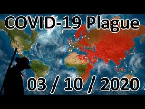 COVID-19 (coronavirus) World Map Update 03/10/2020: 10,000 cases in Italy