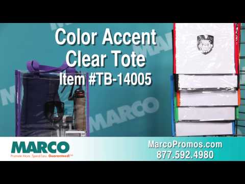 Color Accent Clear Tote