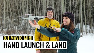DJI Mavic Mini (DJI Mini 2) Hand Launch and Land