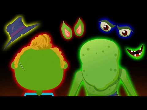 Green Face Zombies Song + Kids Songs And Nursery Rhymes | Teehee Town