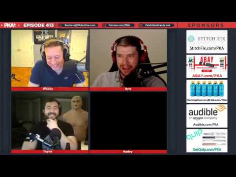 PKA 413 w/ Harley Morenstein   Huge Silicone Sacks, Water Sport Blinding, Mansions of Madness