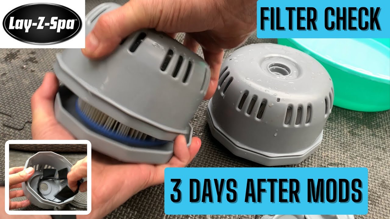 LAZY Z SPA - Filter Check after first modification trial