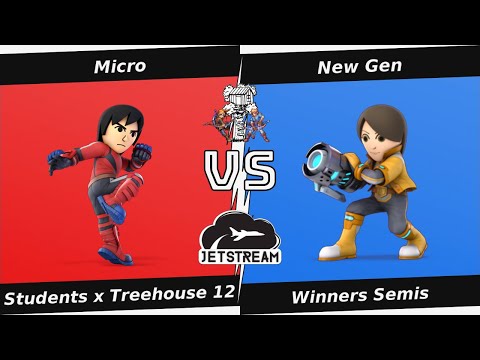 Students x Treehouse 12 Winners Semis - Micro (Mii Brawler) Vs New Gen (Mii Gunner) - SSBU