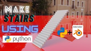BLENDER TUTORIAL : Make Stairs using Python In 3 Minutes || shiva's gaming zone