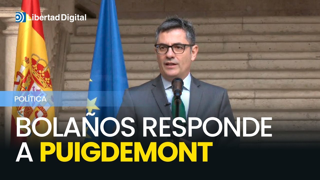Bolaños responde a Puigdemont: “El Gobierno cumple sus acuerdos”