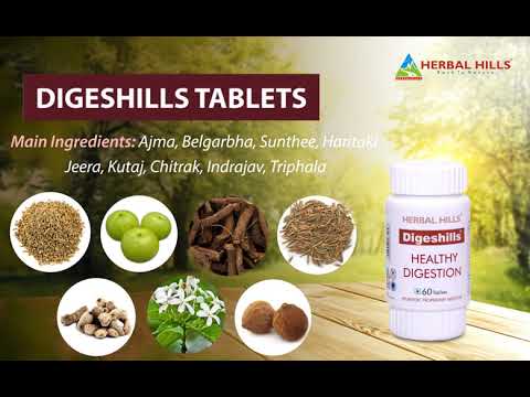 Ayurvedic medicine for digestion problem - digeshills 60 tab...