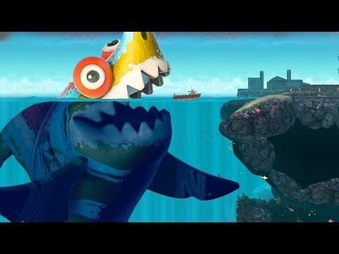 NEW GIANT MONSTER SHARKELEON GAMEPLAY - Hungry Shark Evolution