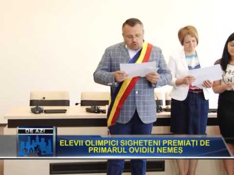 Sighetul de Azi 18 Iunie - Elevii olimpici sigheteni premiati de primarul Ovidiu Nemes  p2