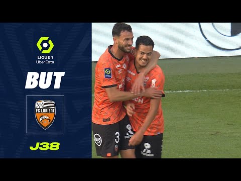 But Romain FAIVRE (10' - FCL) FC LORIENT - RC STRASBOURG ALSACE (2-1) 22/23