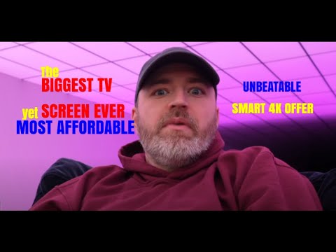 The Biggest Yet Most Affordable TV Screen Ever | Unboxing The Latest Hisense TV Screen