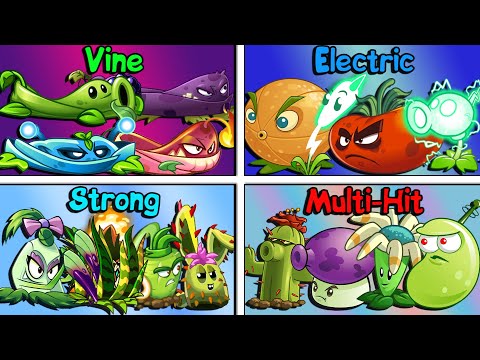 PvZ 2 Random 4 Team Plant Battlez - Which Team Plant Will Win?