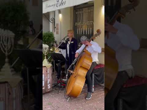 Jewish Street Musicians playing in Krakow (Jewish quarter)