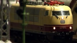 preview picture of video 'Modelleisenbahn Odenwald Größte Modellbahn in Süddeutschland'