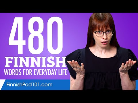 480 Finnish Words for Everyday Life - Basic Vocabulary #24