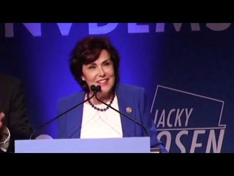 U.S. Senator Elect Jacky Rosen gives her victory speech