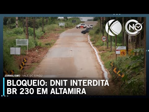 Rodovia Transamazônica em Altamira (PA) é interditada para obras | SBT Altamira