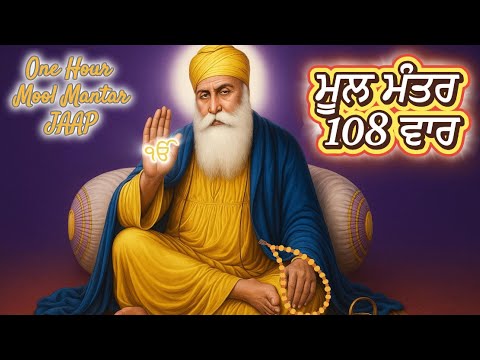 Mool mantar 108 times | ਮੂਲ ਮੰਤਰ #moolmantar #ekonkarੴ  #wahegurusimran  #Baanidibarkat #waheguru