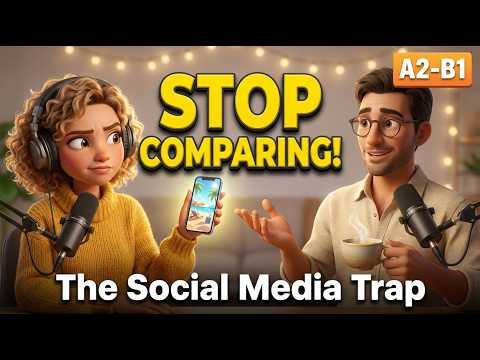 English Podcast: The "Highlight Reel" Trap & How to Be Happy | Real Conversation