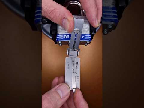 Bouncy? Leave it. Stiff? Pick it! 🤣 Lishi 2in1 M1/MS2 embarrassing a Masterlock no5