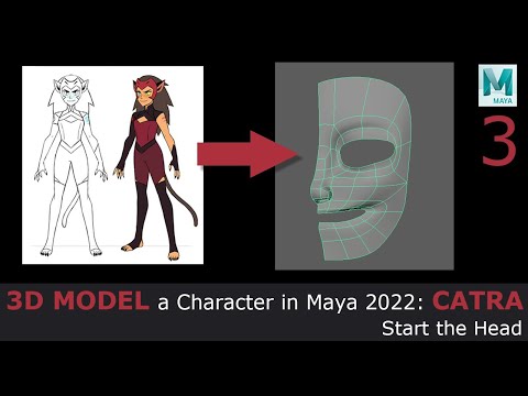 3D Model a Character in Maya 2022: Catra - Start the Head