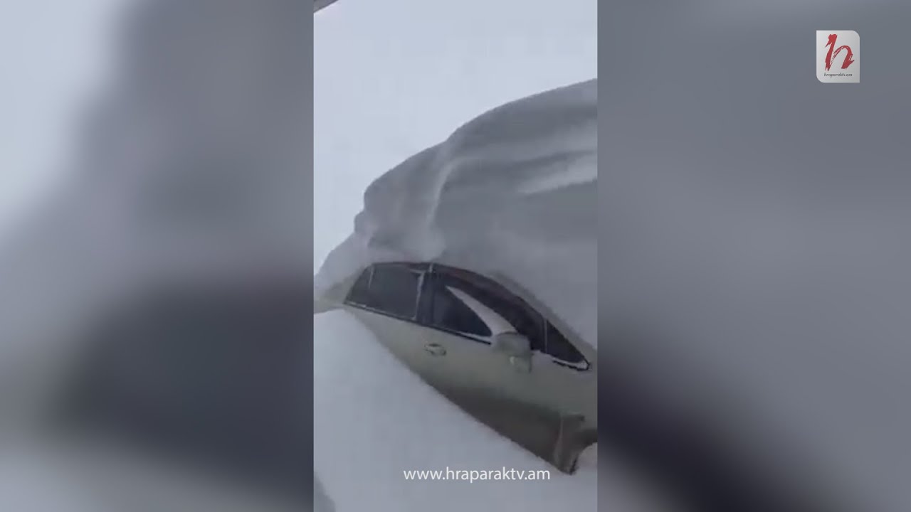 Առատ ձյունը՝ Արագածոտնի Հնաբերդ գյուղում