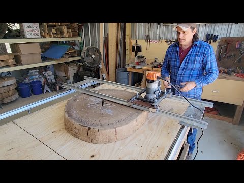 K-man Builds - DIY Homemade Router Sled 1st run