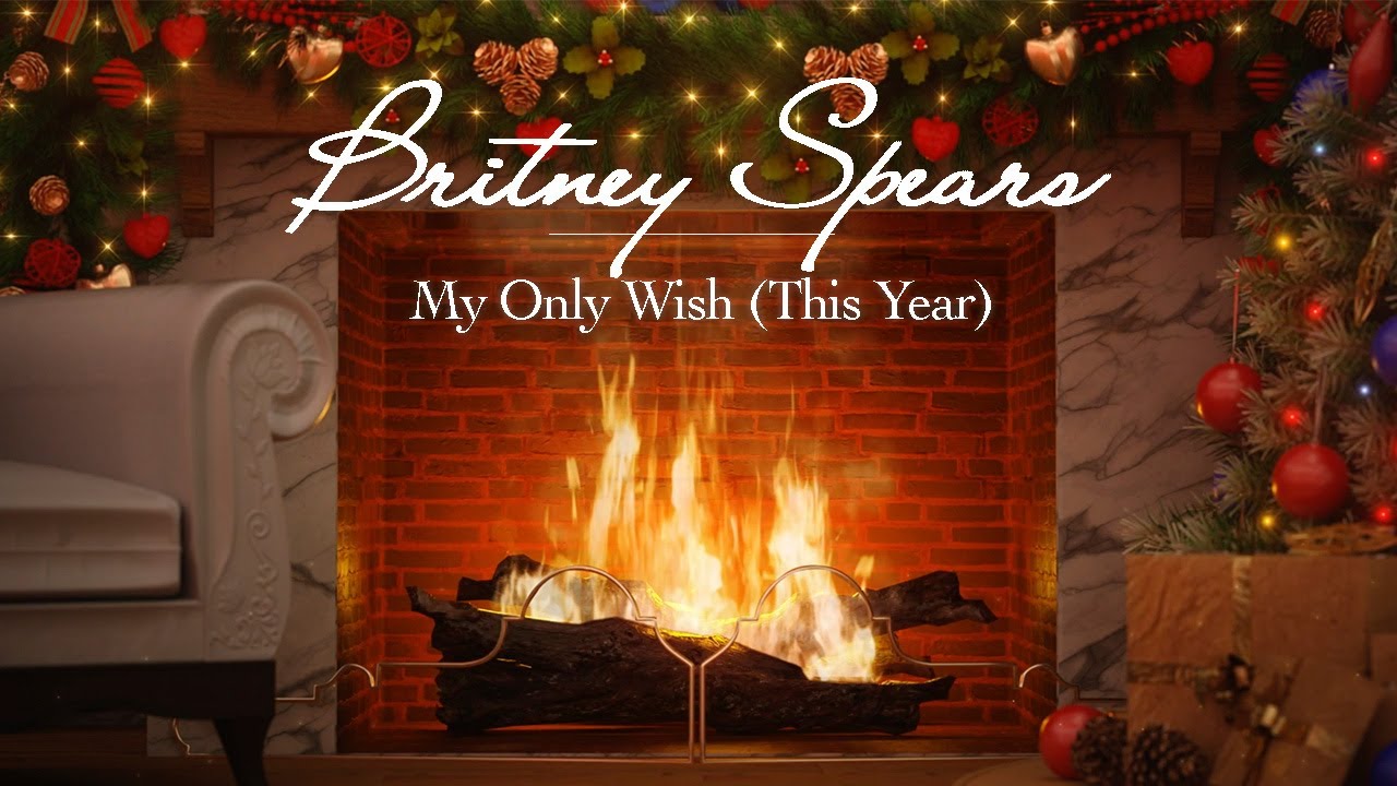 Britney Spears - My Only Wish (This Year) (Fireplace Video - Christmas Songs)