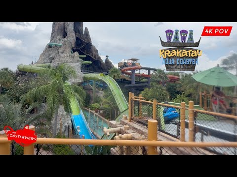 Krakatau Aqua Coaster [4K-POV] Universal's Volcano Bay Orlando