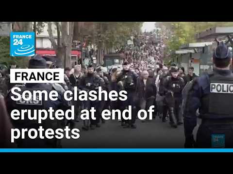 France: Some clashes erupted at end of protests