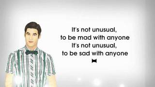 Glee Cast - It&#39;s Not Unusual (Lyrics) Blaine Anderson
