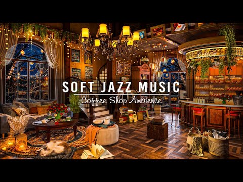 Soft Jazz Music at Cozy Coffee Shop Ambience for Study,Work,Unwind☕ Relaxing Jazz Instrumental Music