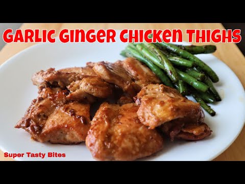 Garlic Ginger Chicken Thighs | Asian Pan Fried Chicken Thighs