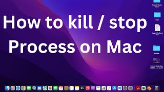 How to Force Quit Mac Application or kill process on Mac