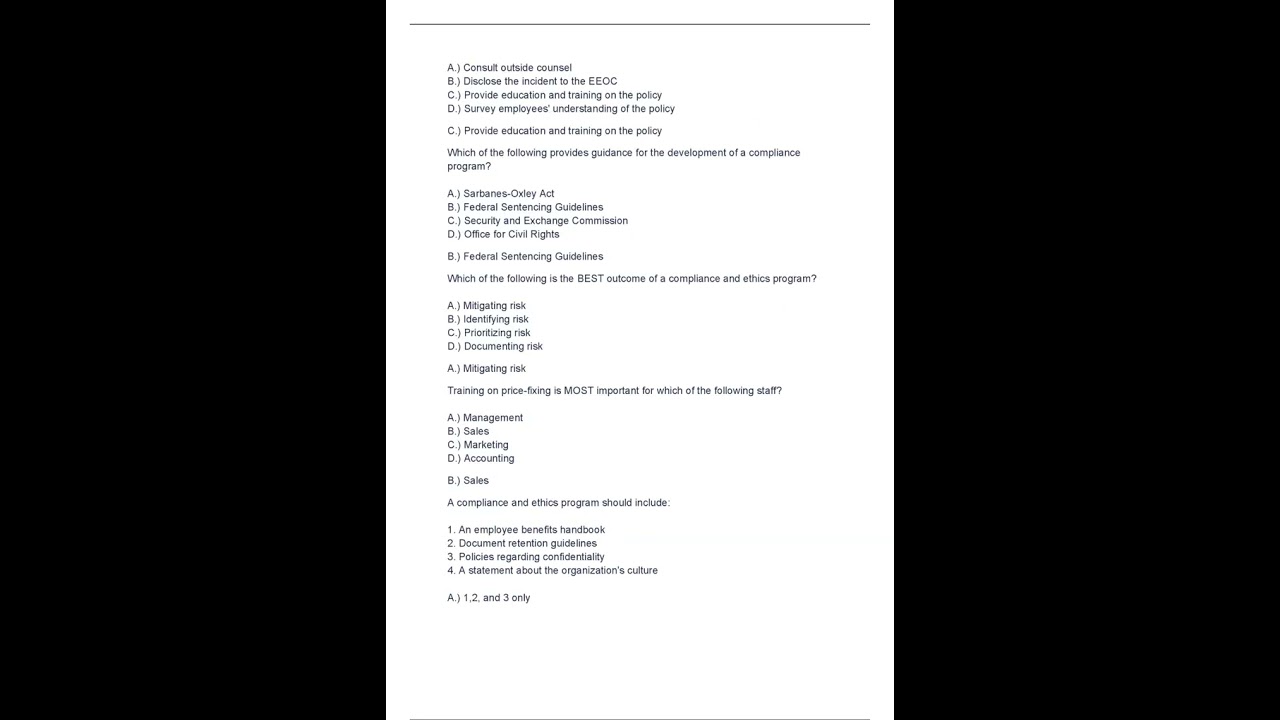 Certified Compliance and Ethics Professional CCEP Certification Study Resources 100% REVISION