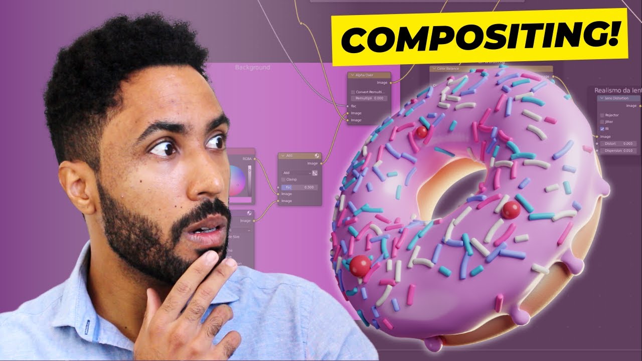 Como usar o Real-Time Compositor - Aula 13 - Curso Básico de Blender