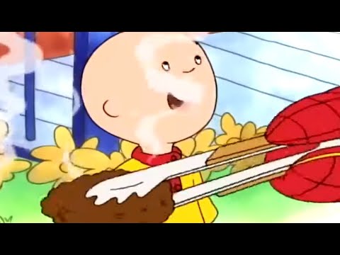 Caillou and Family BBQ | Caillou | Cartoons for Kids | WildBrain Little Jobs