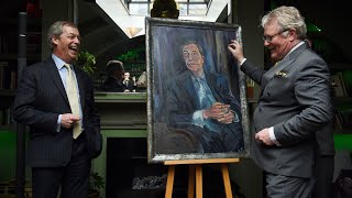 Nigel Farage presented with 'Mr Brexit' portrait as he reveal he won't ...